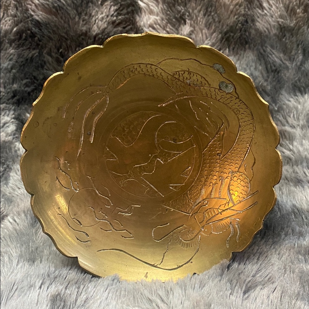Gold Decorative Brass Plate - Picture 13 of 16
